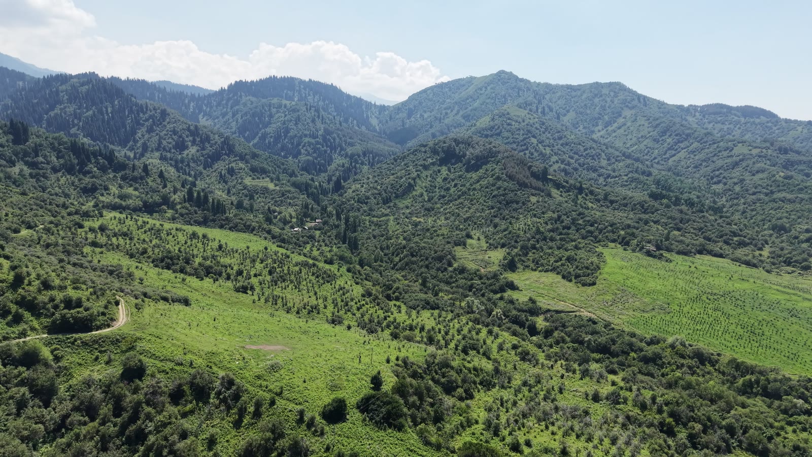 Панорама гор и долины Бескайнар
